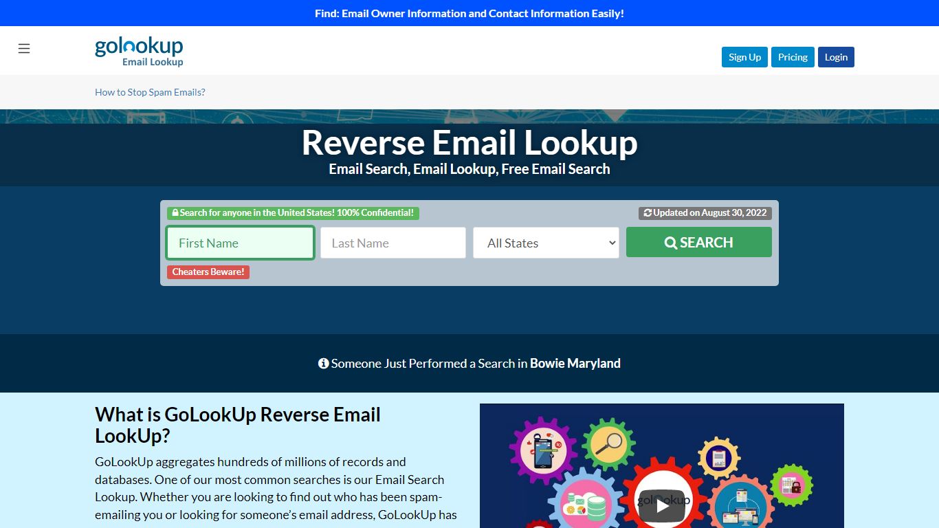 #1 Reverse Email Lookup | Best Free Email Lookup | GoLookUp